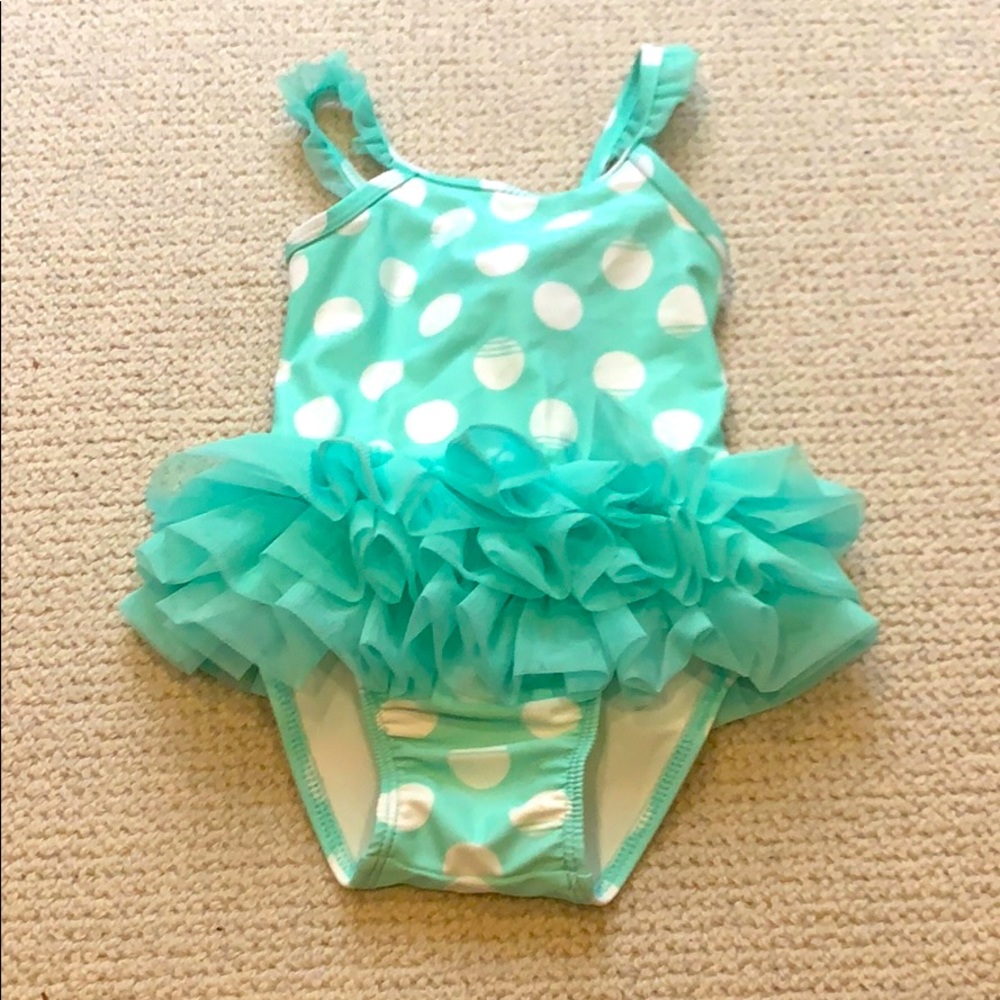 Worn once! Circe one piece with ruffles Sz 2T